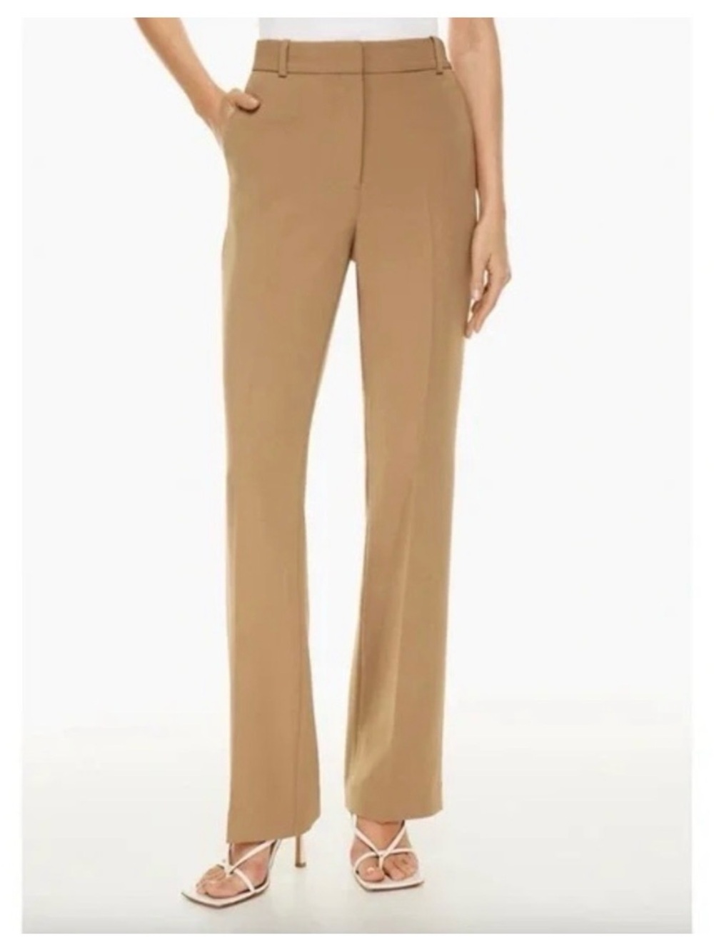 Aritzia Babaton Publish Pant Straight-Leg Trousers - Camel